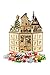 Clever Creations Wooden Christmas Advent Calendar, Countdown to Christmas, LED Holiday Decoration, Battery, Round Village