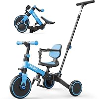 Amazon.co.jp: besrey 三輪車 子供用三輪車 折りたたみ かじとり