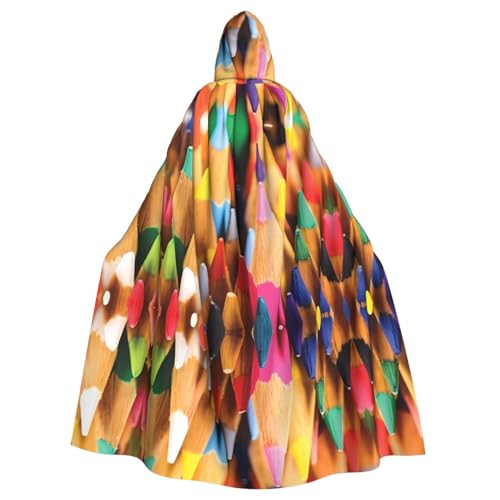 Crayons capa con capucha estampada de Halloween para disfraces de adultos y cosplay
