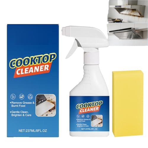 Limpiador de utensilios de cocina en aerosol Daily Kitchen Clea/ner Easy Spray Wipe Glass Stove Top Clea/ner Polish Sprays Induction Stove Top Clean/er Polish and Protector (1 unidad)
