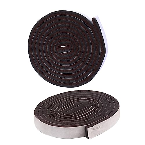 Angoily 2 Piezas Alfombrilla De Fieltro para Silla Sello Apoyo Tira De Fieltro Almohadillas De Fieltro Cintas Tapones Asiento Sintió Exterior Aumento Protectores Banda No Eva Brown