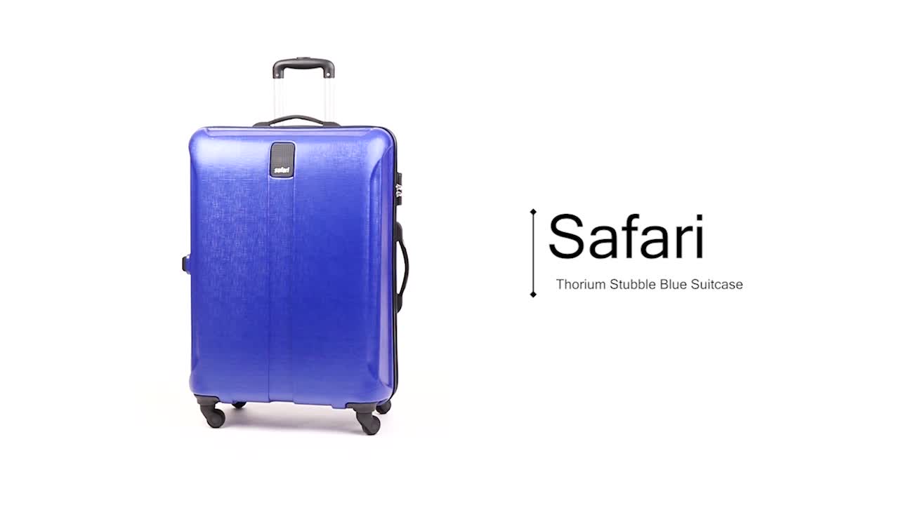Safari Thorium Stubble 77 Cms Polycarbonate Blue Check-In 4 wheels