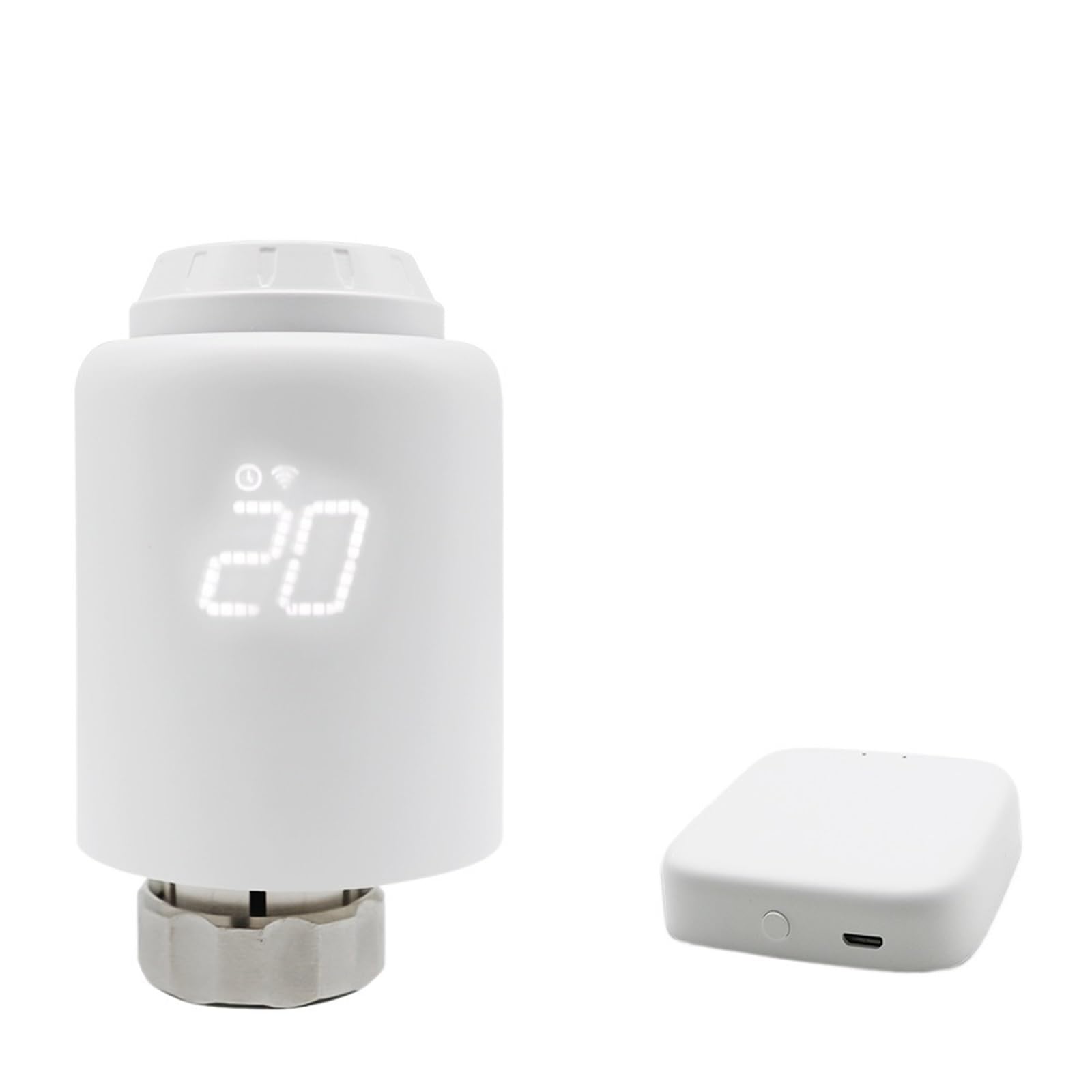 Smart WiFi ZigBee siłownik chłodnicy TRV programowalny termostatyczny zawór grzejnika zdalny regulator temperatury (kolor: 1-ZigBee)