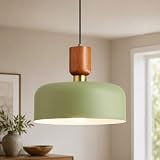 Modern Metal Green Pendant Light: 12' Chandelier Over Kitchen Island Sink