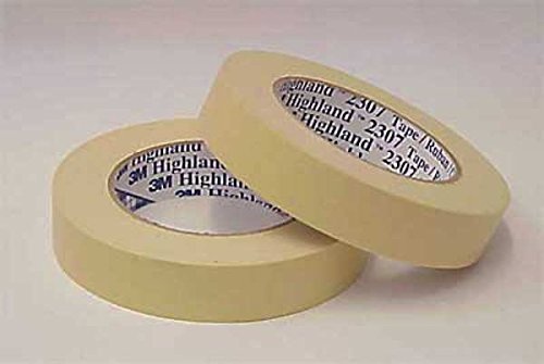 3M (2307-96mmx55m) Masking Tape 2307 Tan, 96 mm x 55 m 5.2 mil