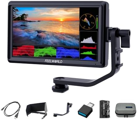 FEELWORLD T7PLUS Monitor Da Campo 7 Pollici Full HD - Per DSLR, 4K HDMI, IPS 1920x1200, Con Batteria F550 - Foto 5