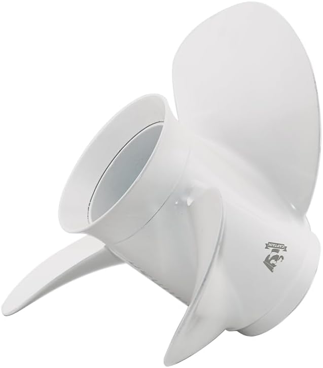 Boat Propeller 10 1/4 Diam x 9" 10" 11" 12" 13" 14" 15" Pitch design for Yamaha F20 F25 20 25 30 HP Engines, 10 Spline Tooth Aluminum Outboard Motor Prop, 3 Blades, OEM Grade, 3.00" Gearcase, RH