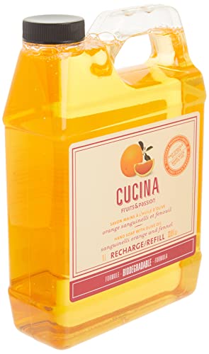 Fruits & Passion [Cucina] - Sangunelli Orange and Fennel Liquid Hand Soap Refill, Kitchen Hand Soap Refill, Vegan & Cruelty-Free, All Natural Moisturizing Hand Wash Refill (33.8 fl oz) - Thumbnail 3