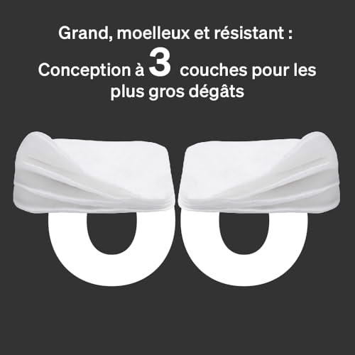 Maxi coton pour bébé Love Noobs bio lot de 360 pads carrés - 3
