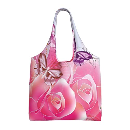 Sac à main portable rose pour le voyage et le sport en toile Debou
