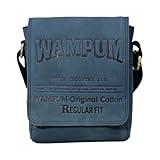 Borsello a tracolla in vera pelle Wampum