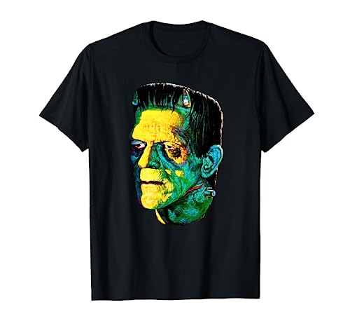 Image of Karloff Frankenstein Monster Classic Horror Movie Fan T-Shirt