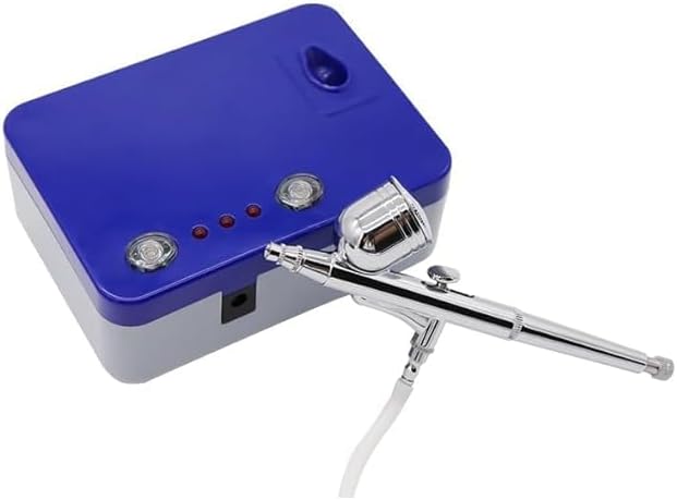 Harsehaj Airbrush Set with Compressor Home DIY Makeup Airbrush for Makeup Cake Decor |Crafts | Art Supplies | Painting Supplies | Airbrushing Supplies | (Model TC-101Ak)