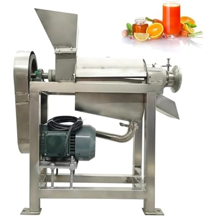 INTSUPERMAI Industrial Fruit and Vegetable Juicer Heavy Duty Automatic Commercial Spiral Juicer Industrial Multi-Functional for Juicing and Separating 220V