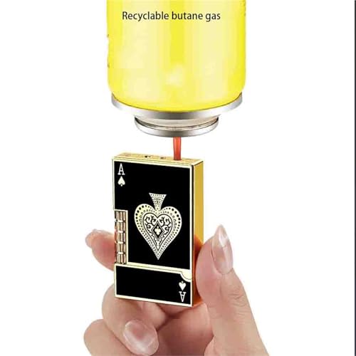 Mechero retro de metal abatible con elegante rueda de acero recargable 6