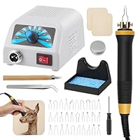 Brandmalkolben, Brandmalerei Set, Holzverbrennungsset 280-800°C mit 30 Spitzen - Pyrographie Set für Holz & Leder, Temperaturregelung Lötstation Lötkolben Set für Anfänger & Profis DIY