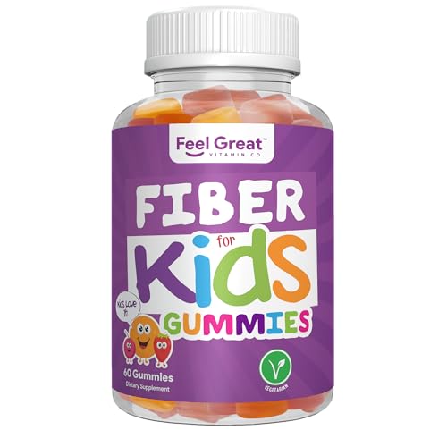 The Feel Great Vitamin Company Fiber Gummies for Kids for...