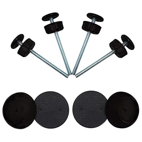 Baby Gate Guru Extra Long M8 (8mm) Spindle Rods + Small Wall Protectors Bundle (Black) Cover