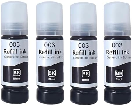 VERENA 003 Black Refill Ink for Epson L3110, L3150, L3250, L3252 L3115 ...