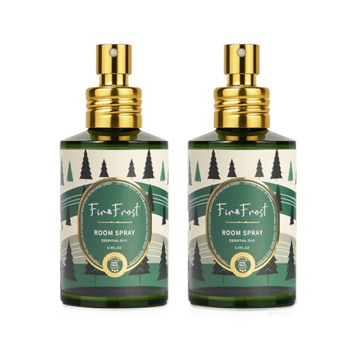 Fir Room Spray 2 Pack, 3.4oz/100ml Each – Long-Lasting Air Freshener & Odor Eliminator for Home, Bathroom, Bedroom & Office, Concentrated Room Spray