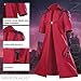 Wolancy Mens Devil May Cry Cosplay Dante Costume Anime DMC 5 Red Retro Trench Coat Demon Jacket Gloves Necklace Outfit (X-Large)