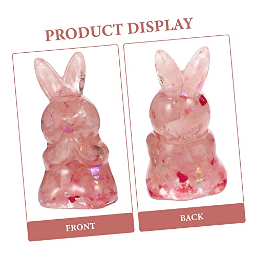 Statues de Lapin en Cristal pour Décoration d'Intérieur Feng Shui de Salon et Bureau