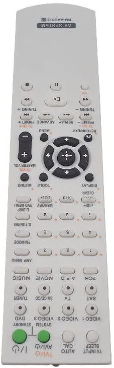 Replacement Remote Control Replace for TV/Audio/Projector RM-AAU013 for Sony Home Theatre AV Receiver STR-DG510 STR-K790