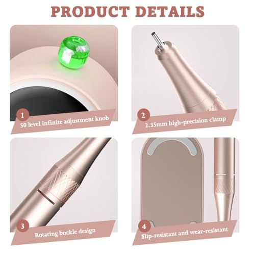 Image of MAYCREATE Nail Drill Professional 50000 RPM Rechargeable Electric Nail Kit