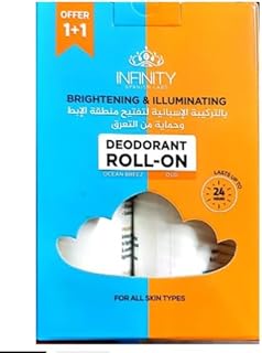 مزيل عرق سائل من انفينيتي برائحة العود للجنسين، سعة 80 مل، يوفر حماية 24 ساعة مع تفتيح البشرة