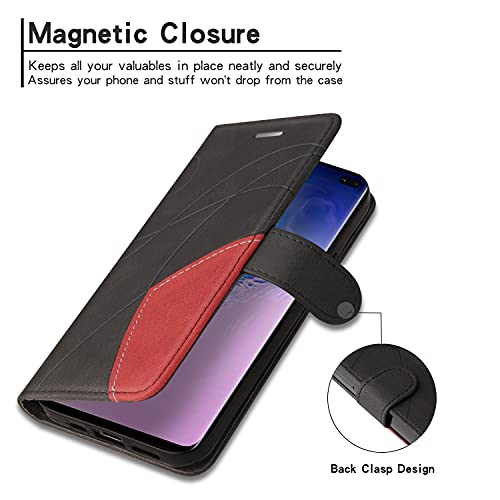 SUMIXON Cover per Galaxy S10 Plus, Custodia in PU