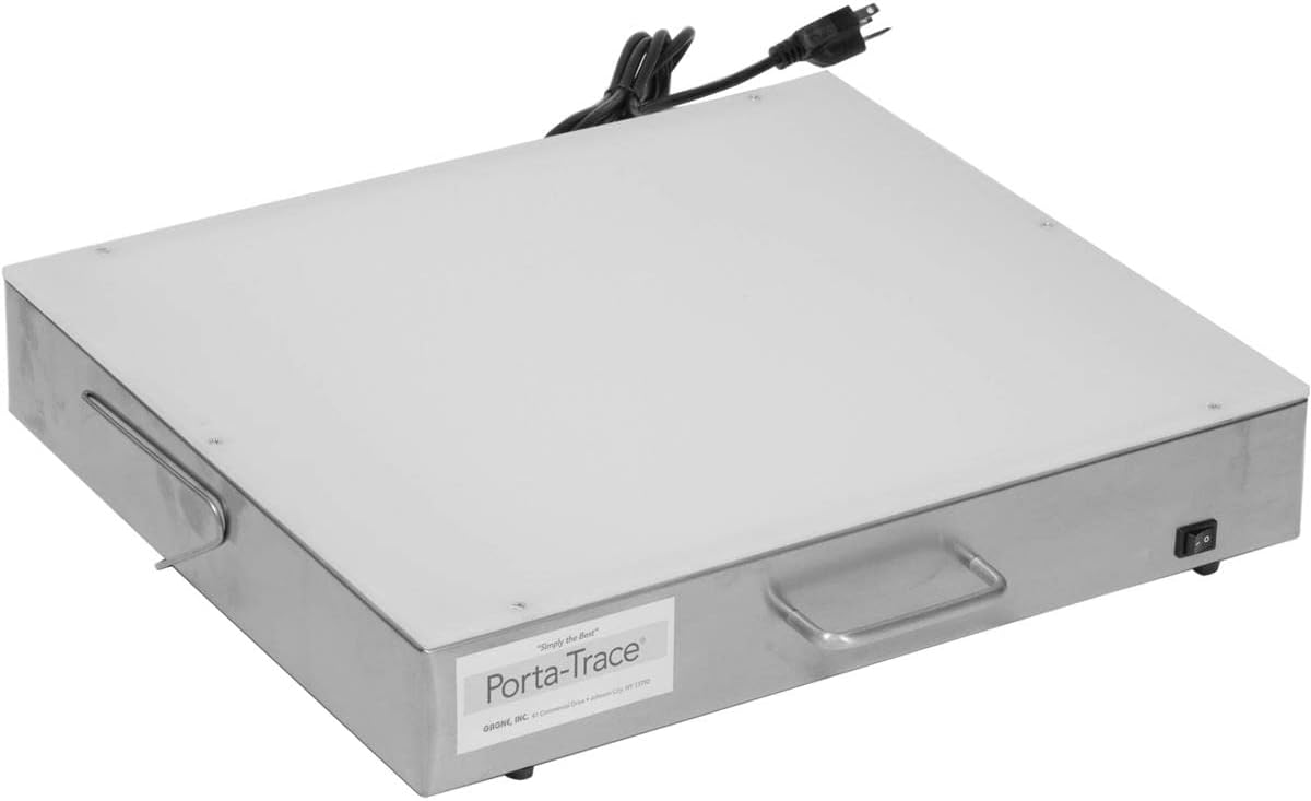 Porta Trace 16x18" Stainless Steel Light Box with 18 LED Modules