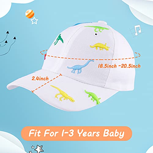 Boy Baseball Cap For Baby Toddler Girls Summer Cap Sun Protection Dinosaur Kids Trucker Hats For 1-3Years Old (Pink, 1-3T) #TOP4