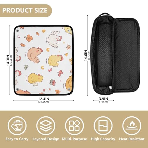 Bolsa de viaje para herramientas de cabello resistente al calor miniatura 4