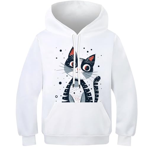 Sweat à capuche chaton pour garçon de 6 à 15 ans