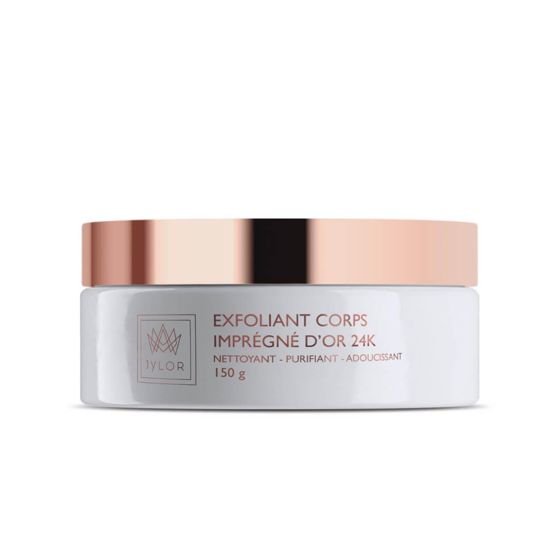 Exfoliant corps JYLOR imprégné d'or 24K - Fabriqué en France