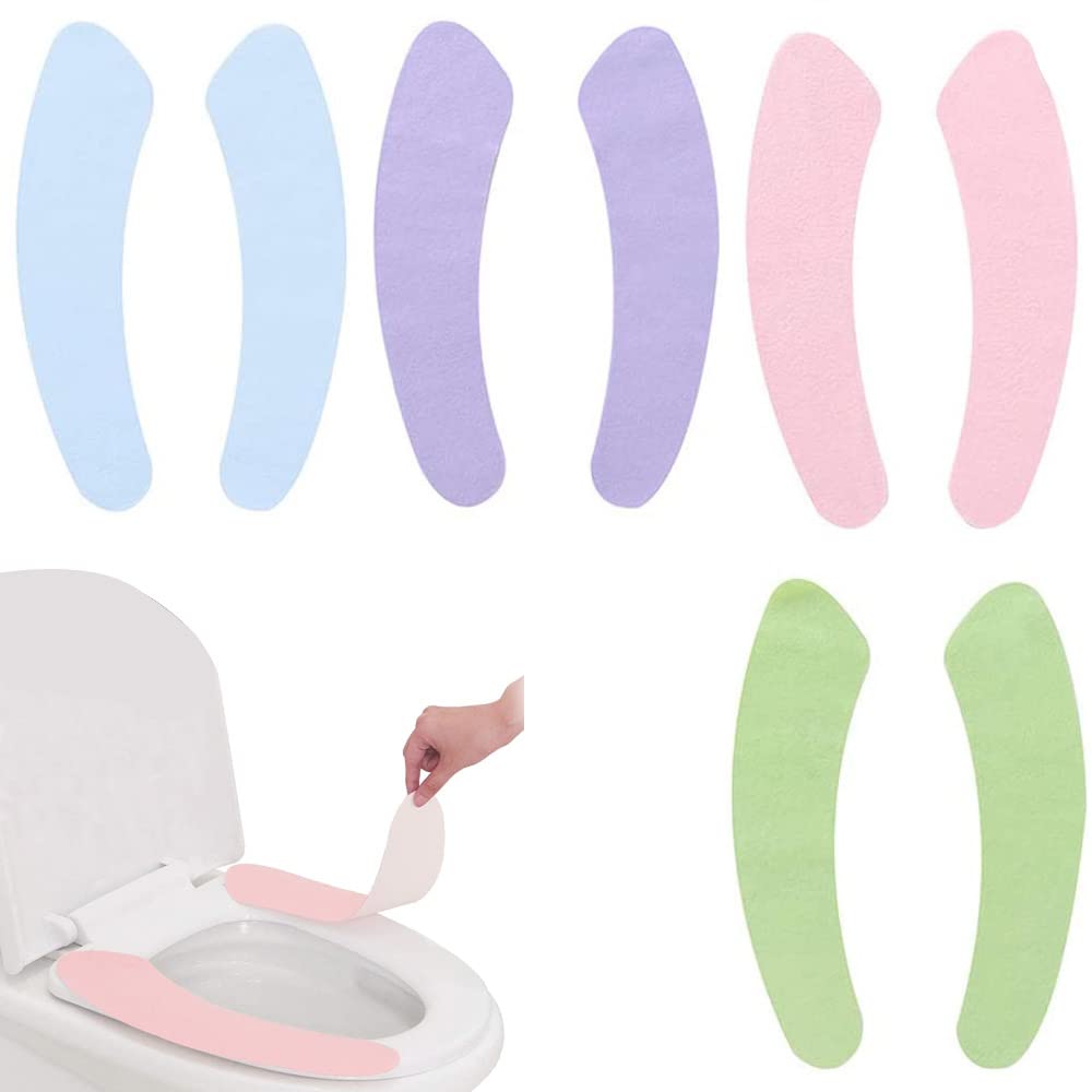 Coprisedile WC In Memory Foam, Spesso E Morbido, Lavabile, Rosa (30 X 10 Cm), Antiscivolo - 2