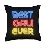 Best Gru Ever - Funny Gru Name Gru Throw Pillow
