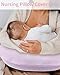 SWESEN Nursing Pillow Cover, Soft Removable Cover for Breastfeeding Pillows, Pillow Slipcover for Baby Boys and Girls, Comfortable & Breathable, Purple, Washable (Only Cover)