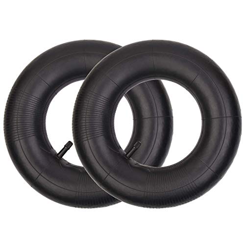 Mecotime 2 Packs 3.50/4.00-6 Replacement Inner Tire Tube with Metal Valve Stem Fit 4.10/3.50-6 13x4.00-6 13x5.00-6 145/70-6 for Hand Trucks, Dollies, Wheelbarrows, Lawn Mowers, Trailers and Generators