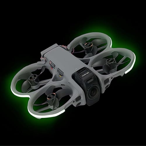 For DJI Avata 360��p LED���C�g�X�g���b�v 3�i�K���邳���� ��Ԕ�s�p ���F������ ���o�[�n�E�W���O �Փ˖h�~ �o�b�e���[�����\ �J�����񊱏� �v���O�A���h�v���C Avata 360 �A�N�Z�T���[ �u���[/�O���[��