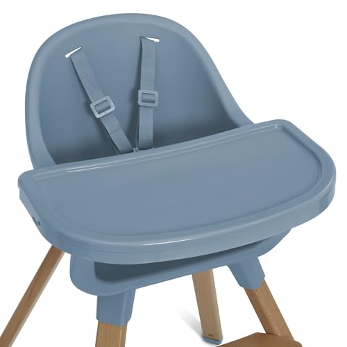 Image of Delta Children - babyGap Otto 3-in-1 High Chair - High Chair Converts to Toddler Dinning Chair and Booster Seat - Dishwasher Safe Meal Tray - FSC-Certified Wood, Blue