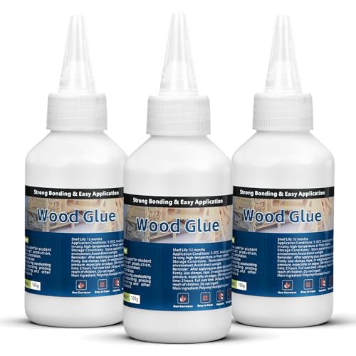 Snailmart Wood Glue, 10.14fl.oz Wood Glue for Furniture Heavy Duty, Waterproof Clear PVA Glue for Woodworking, Crafts, Furniture Assembly, Baseboard, Repair, Cabinets, Door