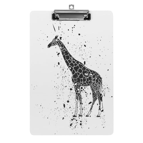 Porte-document A4 girafe noire idéal pour vos notes de bureau et réunions