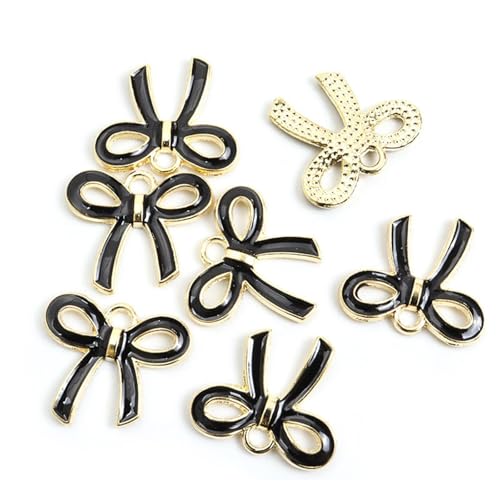 100 llaveros con colgante de lazo, con forma de pajarita, collares, pulseras, colgantes, accesorios para hacer joyas