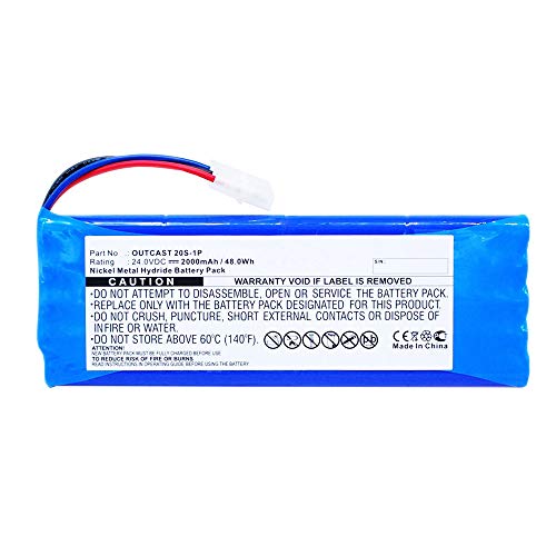 MPF Products 2000mAh 20S-1P Battery Replacement Compatible with Soundcast Outcast ICO410, ICO410-4n, ICO411a, ICO411a-4n Portable Outdoor Wireless Bluetooth Speaker