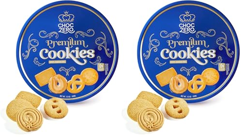 ChocZero Keto Butter Cookies - Sugar Free Danish Shortbread Gift