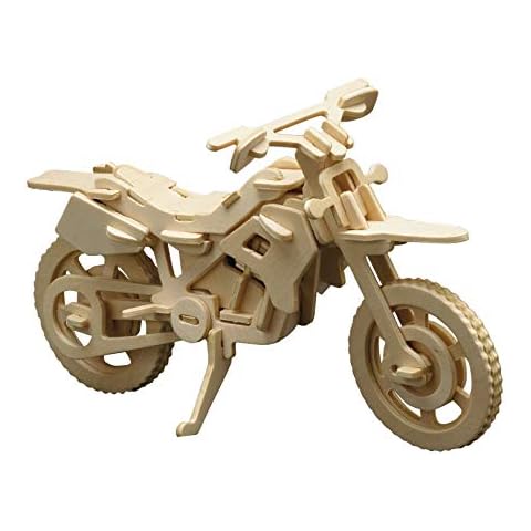 Donau Elektronik M850-6 Wood Design Cross Motorcycle, Multi-Colour Cover