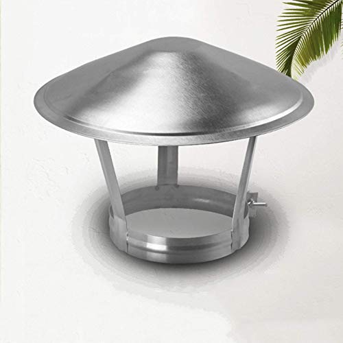 Chapeau de cheminee 80mm en acier inoxydable anti pluie pour conduit de cuisine et usine