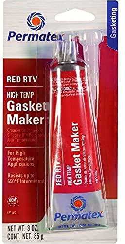 Permatex 81160 3 Oz High-Temp Red RTV Silicone Gasket - Thumbnail 2