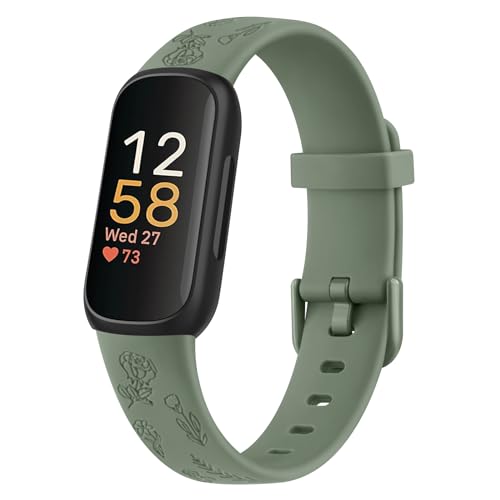 �o���h for Fitbit Inspire3 �o���h �����o���h �����x���g �_�炩�� �V���R���o���h ���߉\ (Inspire/Inspire hr �ɂ͔�Ή�)�i�A�{�J�h�O���[���j
